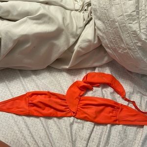 orange shein bikini top